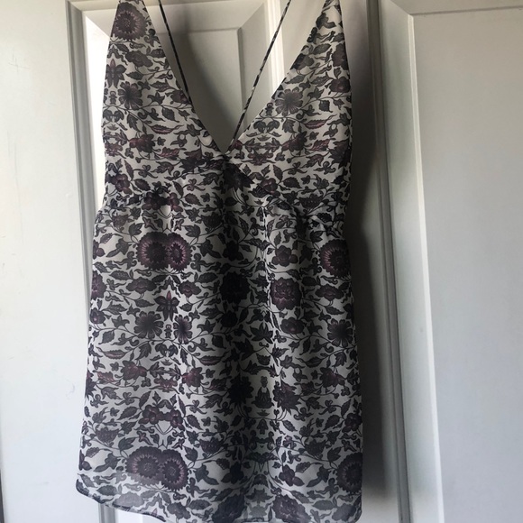 Nordstrom Chelsea28 Floral Tie Tank Blouse - Picture 7 of 8